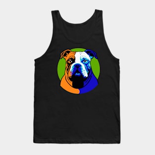 Pit Bull Dog Portrait Tank Top